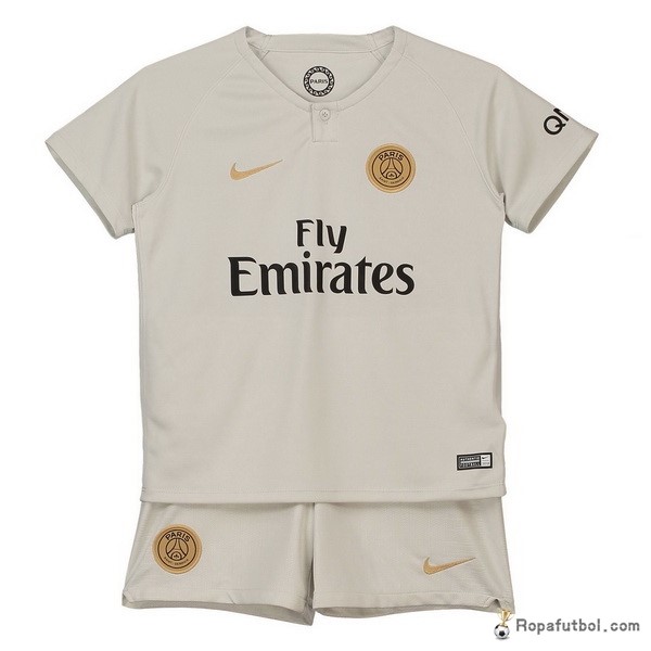 Camiseta Paris Saint Germain Replica Segunda Ropa Niños 2018/19 Blanco